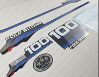 Yamaha 100HP Four Stroke 2000 Outboard Decal Kit